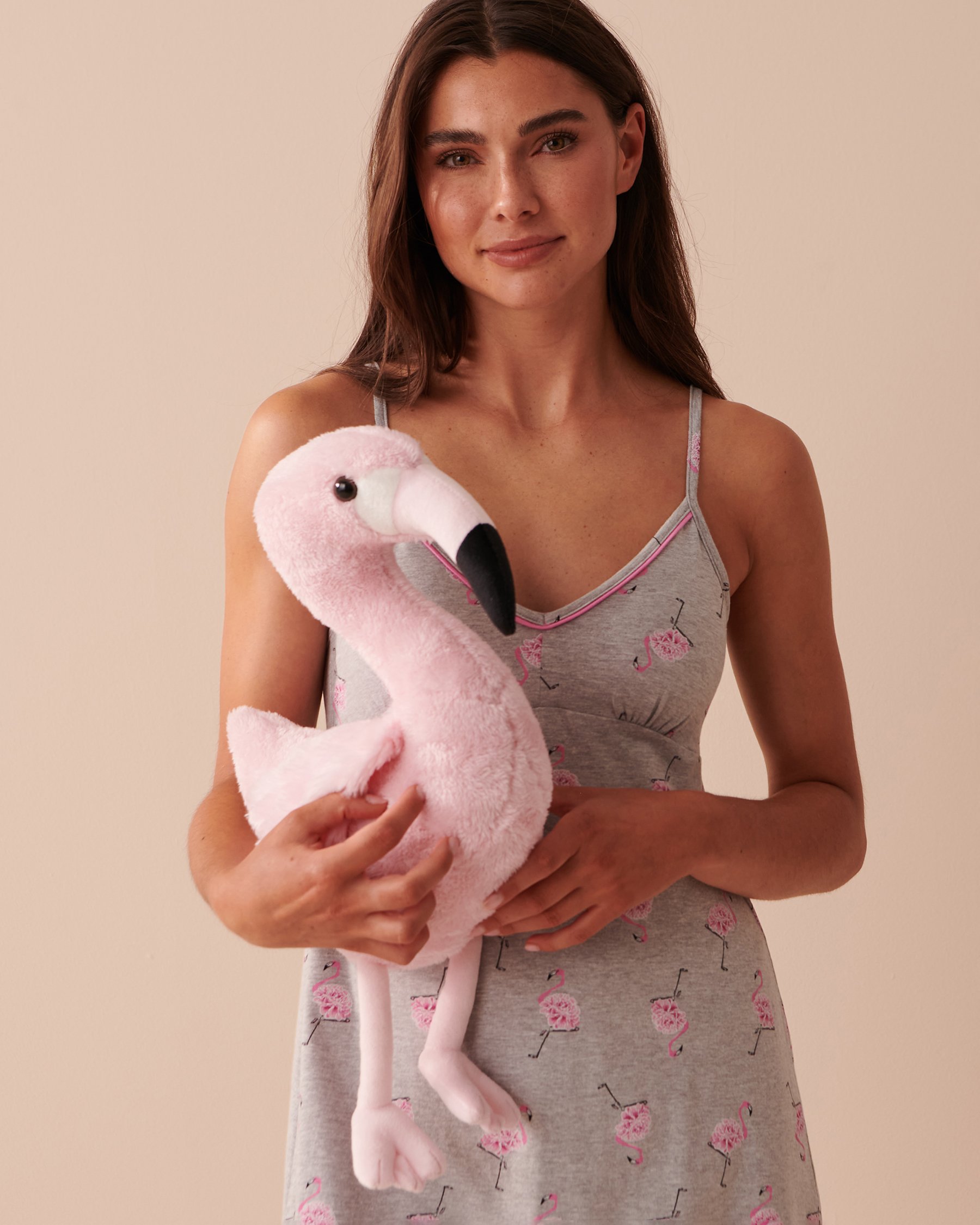 LA VIE EN ROSE Stuffed Pink Flamingo Tender Pink 40700311 - View2