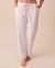 LA VIE EN ROSE Striped Cotton Pajama Pants Pink Stripes 40200512 - View1