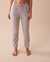 LA VIE EN ROSE Pantalon de pyjama jogger flamant rose en coton Flamant rose 40200513 - View1