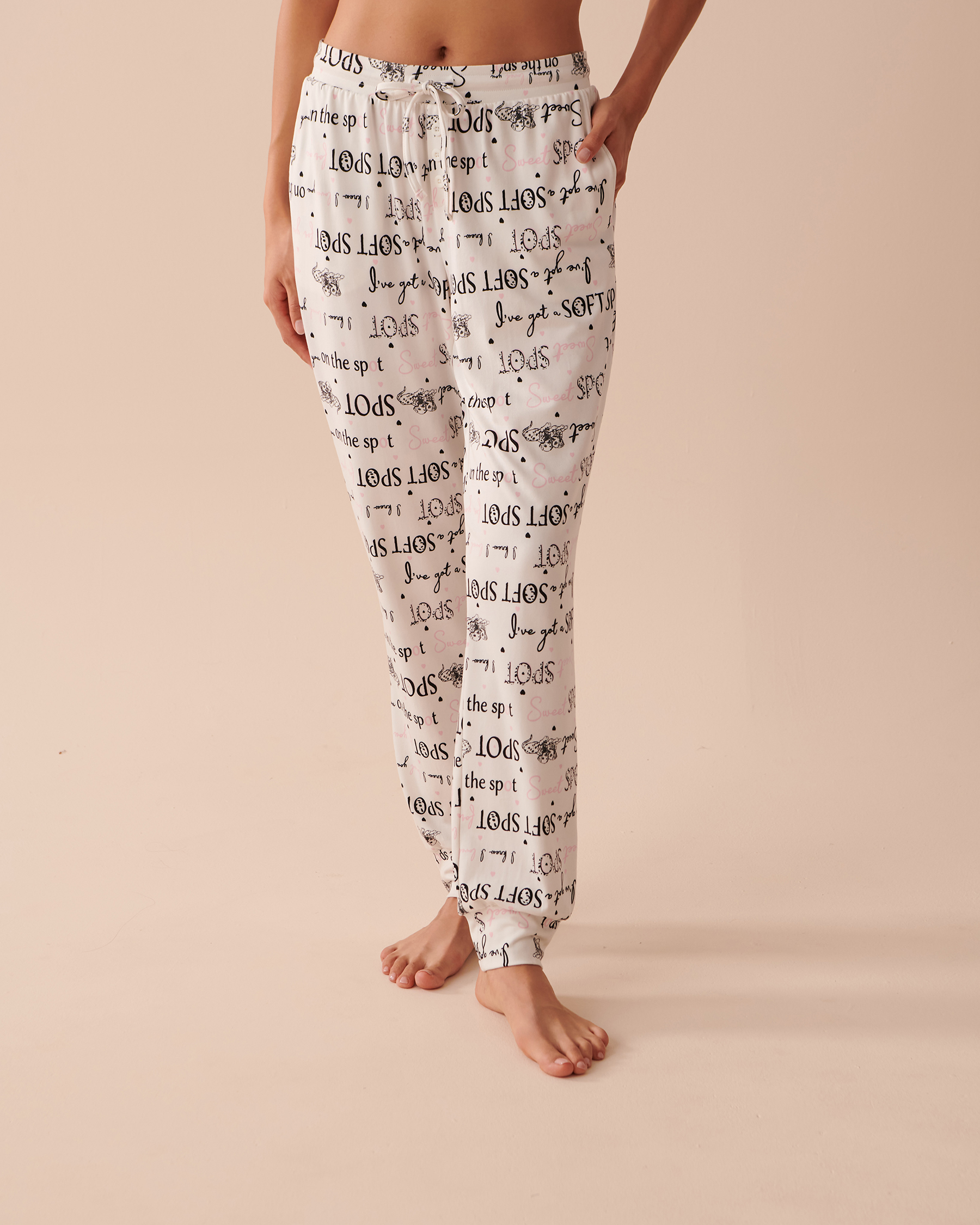 Dalmatians Super Soft Pajama Pants - Dalmatian Wording