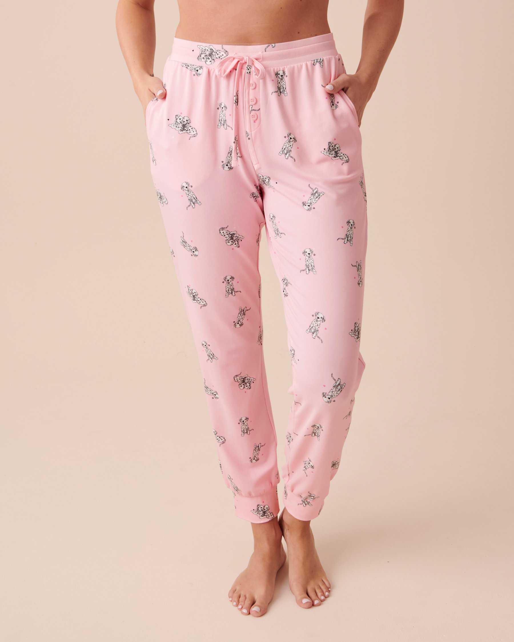 LA VIE EN ROSE Dalmatians Super Soft Pajama Pants Dalmatian Puppies 40200523 - View1