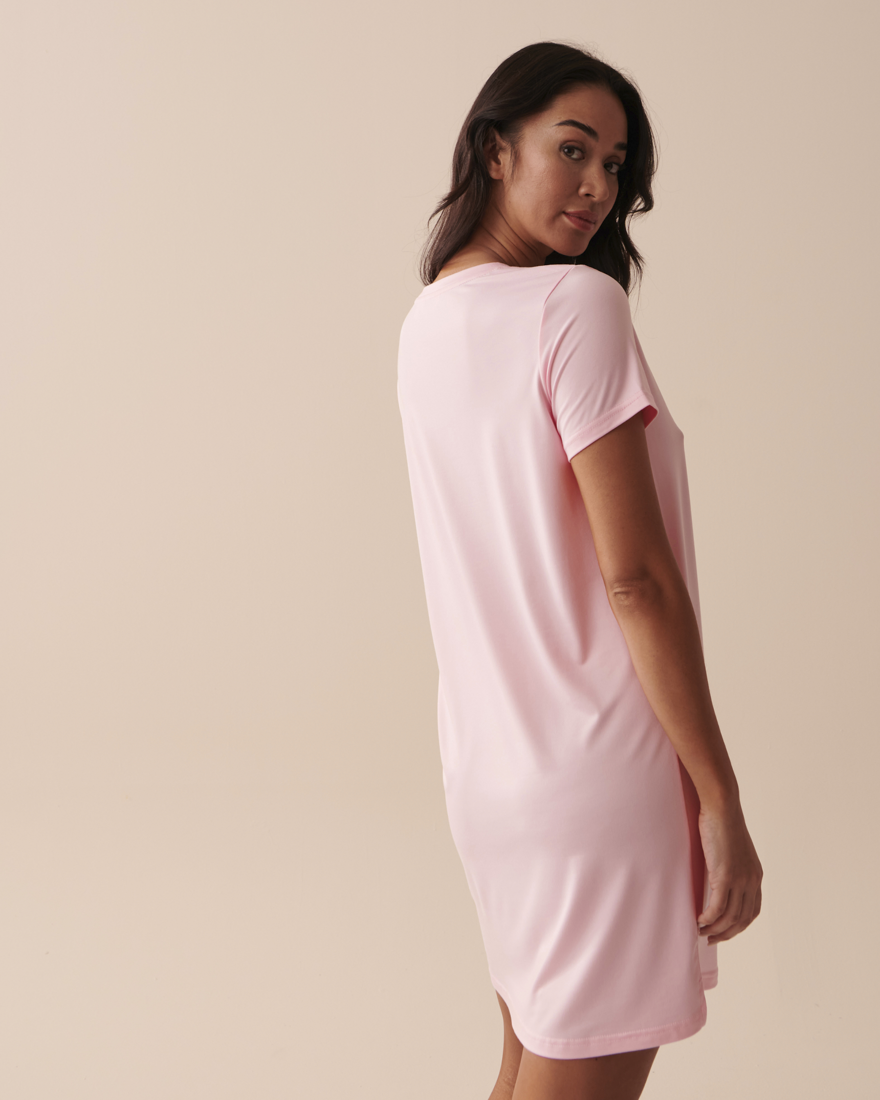 LA VIE EN ROSE Dalmatians Super Soft Sleepshirt Tender Pink 40500328 - View2