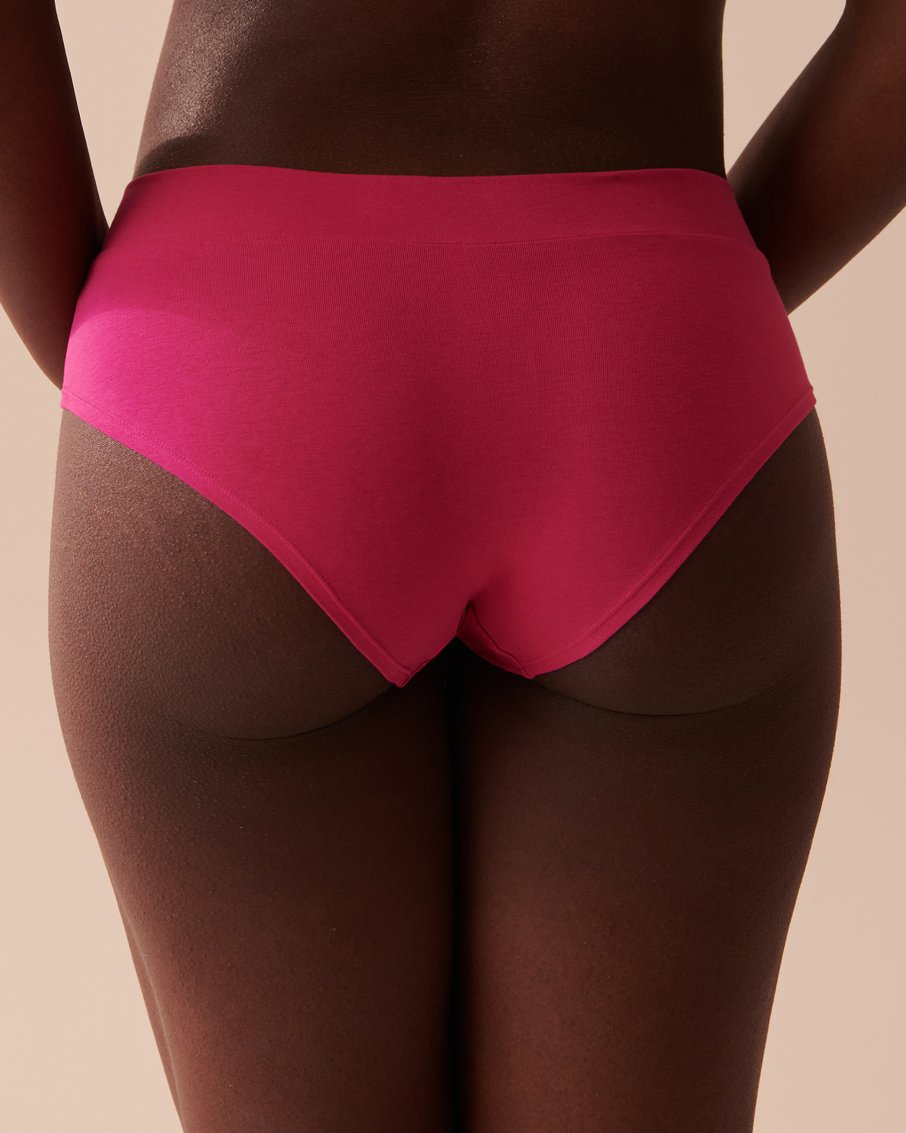 BodyX womens microfiber spandex red solid seamless premium bikini panty  BX502-pack of 1