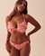 LA VIE EN ROSE AQUA Haut de bikini couvrant bonnet D texturé TAHITI Hibiscus rouge orangé 70200110 - View1