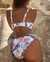LA VIE EN ROSE AQUA TROPICAL Brazilian Bikini Bottom White Tropical Blooms 70300515 - View1