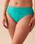 LA VIE EN ROSE AQUA BLUE WAVE Mid Waist Bikini Bottom Turquoise 70300517 - View1