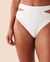 LA VIE EN ROSE AQUA Bas de bikini taille haute texturé en fibres recyclées Blanc 70300523 - View1