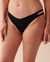 LA VIE EN ROSE AQUA BLACK Strappy Side Brazilian Bikini Bottom Black 70300529 - View1