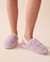 LA VIE EN ROSE Plush Slide Slippers Lavender 40700315 - View1
