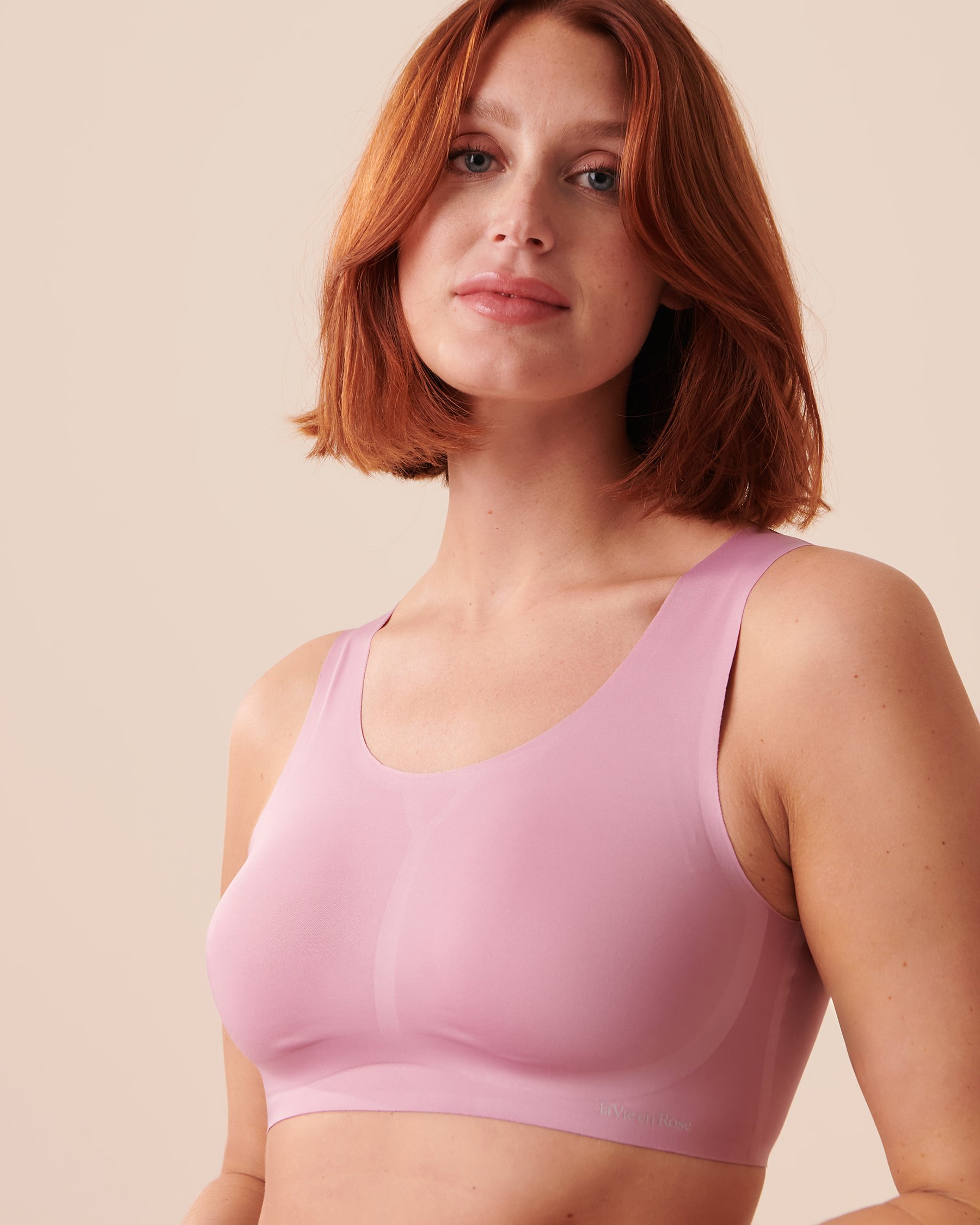 Lightly Lined Full Coverage Lounge Tank Bra - Orchid Haze
