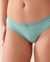 LA VIE EN ROSE Super Soft Lace Detail Thong Panty Green Blue 20100426 - View1