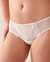 LA VIE EN ROSE Lace and Mesh Cheeky Panty White 20200462 - View1