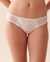 LA VIE EN ROSE Culotte bikini dentelle et résille Blanc 20200463 - View1