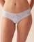 LA VIE EN ROSE Microfiber and Wide Lace Band Thong Panty Small Cherry Blossoms 20200466 - View1