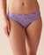 LA VIE EN ROSE Microfiber and Lace Sleek Back Bikini Panty Mauve 20300293 - View1