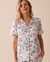 LA VIE EN ROSE Bucolic Print Super Soft Lace Details Shirt Bucolic Branches 40100545 - View1