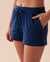 LA VIE EN ROSE Solid Pajama Shorts Dark Blue 40200544 - View1