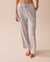 LA VIE EN ROSE Super Soft Pajama Pants Light Grey Mix 40200558 - View1