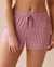 LA VIE EN ROSE Soft Jersey Pajama Shorts Pink Stripes 40200561 - View1