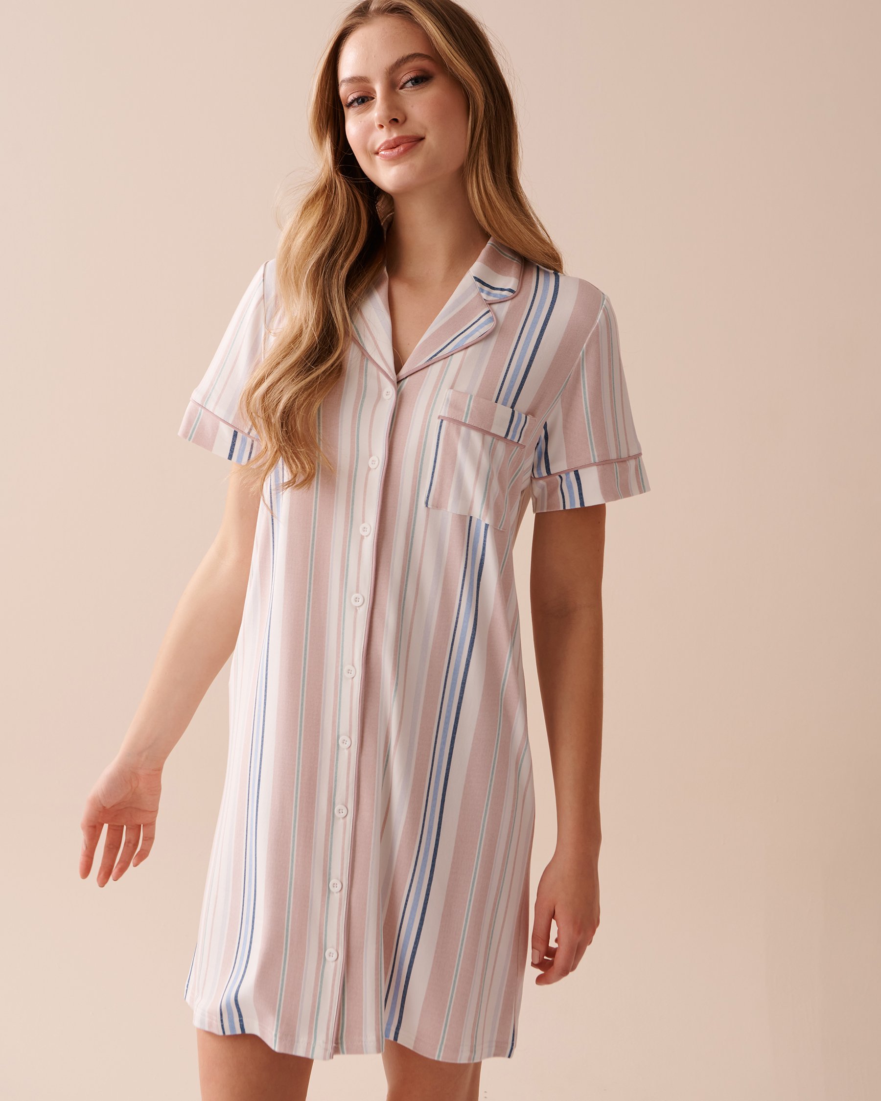 Nightdresses Pajamas Set Comfortable Pyjamas Women Sleepwear Keep Warm Home  Clothes Nightwear (Pink XXL Code)