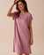 LA VIE EN ROSE Soft Jersey Short Sleeve Sleepshirt Orchid Haze 40500350 - View1