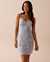 LA VIE EN ROSE Soft Jersey Lace Trim Nightie Light Blue Leaves 40500351 - View1