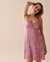 LA VIE EN ROSE Soft Jersey Lace Trim Nightie Pink Leaves 40500351 - View1