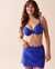 LA VIE EN ROSE AQUA DEEP BLUE Recycled Fibers Plunge Bikini Top Deep Blue 70100571 - View1