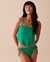 LA VIE EN ROSE AQUA EMERALD Scarf Bandeau Bikini Top Emerald Green 70100574 - View1