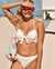 LA VIE EN ROSE AQUA SEERSUCKER Push-up Bikini Top White 70100584 - View1