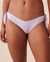 LA VIE EN ROSE AQUA TEXTURED PASTEL Side Tie V-cut Brazilian Bikini Bottom Pastel Lilac 70300534 - View1