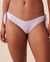 LA VIE EN ROSE AQUA TEXTURED PASTEL V-cut Brazilian Bikini Bottom Pastel Lilac 70300534 - View1