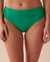 LA VIE EN ROSE AQUA EMERALD Mid Waist Bikini Bottom Emerald Green 70300540 - View1