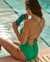 AQUAROSE EMERALD Plunge One-piece Swimsuit Emerald Green 70400113 - View1