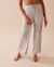 LA VIE EN ROSE Recycled Fibers Lace Trim Pants Pastel Linear Garden 60200097 - View1