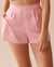 LA VIE EN ROSE Satin Shorts Candy Pink 60200099 - View1