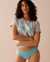 LA VIE EN ROSE Culotte bikini coton et bande de dentelle Slush framboise bleue 20100447 - View1