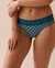 LA VIE EN ROSE Cotton and Lace Band Bikini Panty Blue Geometric 20100447 - View1