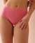 LA VIE EN ROSE Culotte bikini taille haute coton Melon d'eau 20100452 - View1