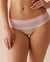 LA VIE EN ROSE Cotton and Logo Elastic Band Bikini Panty Candy Pink Stripes 20100460 - View1