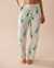 LA VIE EN ROSE Pantalon de pyjama en coton à imprimé palmier Rayures et palmiers 40200570 - View1