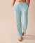 LA VIE EN ROSE Striped Cotton Pajama Pants Icy Blue Stripes 40200570 - View1