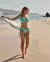 LA VIE EN ROSE AQUA SKY BLUE Textured Cut-out Bralette Bikini Top Sky Blue 70100606 - View1
