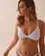LA VIE EN ROSE AQUA TEXTURED Triangle Bikini Top White 70100610 - View1