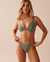 LA VIE EN ROSE AQUA TROPICAL GREEN Textured Triangle Bikini Top Tropical Green 70100613 - View1