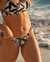 LA VIE EN ROSE AQUA Bas de bikini brésilien coupe en V noué aux hanches FEUILLAGE MONOCHROME Feuillage monochrome 70300553 - View1