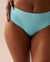 LA VIE EN ROSE AQUA Bas de bikini cheeky taille mi-haute en fibres recyclées BLEU CIEL Bleu ciel 70300561 - View1