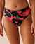 LA VIE EN ROSE AQUA Bas de bikini taille mi-haute TROPICAL Fleurs tropicales rouges 70300568 - View1