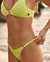 LA VIE EN ROSE AQUA Bas de bikini brésilien ajustable sur les côtés texturé LIME Citron vert 70300572 - View1