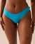 LA VIE EN ROSE AQUA Bas de bikini brésilien coupe en V texturé BLEU OCÉAN Bleu océan 70300574 - View1
